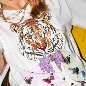 Queen of Sparkles Tiger Tee